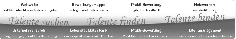 Praktikums-Suche fr Schler, Studenten und Absolventen sowie Praktikums-Angebote von Hochschulen und Unternehmen